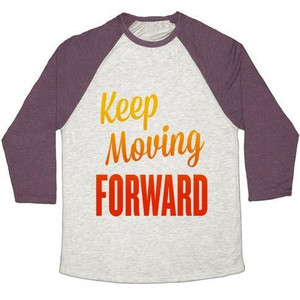 Maglietta da baseball unisex Tri-Blend Keep Moving Forward - Product Image 2