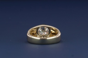 Bague en or 14 carats avec diamant synthétique pour homme, bague de mariage moderne de haute qualité avec diamant créé en laboratoire, bijoux de luxe pour homme - Product Image 6