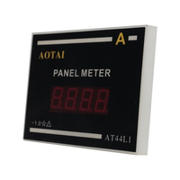 AOTAI AT-44 Compteur numérique de puissance électrique monophasé à 4 chiffres AC 0-80A avec affichage LED, précision de classe 1, en PVC