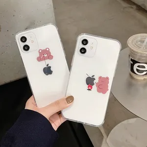 New Creative Bear Transparent Phone Cover for iPhone 12 Pro Max