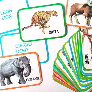Personalización de fábrica, tarjetas cognitivas para bebés, Impresión de niños, formas de colores, tarjetas de papel, tarjetas educativas preescolares para niños pequeños - Product Image 5