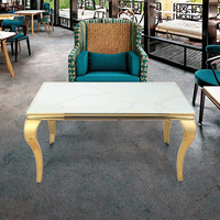 Ventes chaudes, table en acier inoxydable de luxe durable et bon marché pour la location d'événements