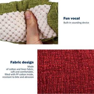 Juguetes sonoros para perros, juguetes para masticar para limpieza dental, juguetes de peluche con forma de cocodrilo, duraderos, ecológicos, interactivos, para romper rompecabezas y tirar. - Product Image 6