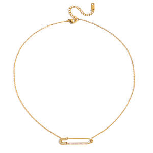 สร้อยคอรูปหัวใจสองชั้นประดับมุก สไตล์ยุโรปและอเมริกา ชุบทอง 18K บนสแตนเลสสตีล รับผลิตตามสั่งพร้อมโลโก้ - Product Image 6