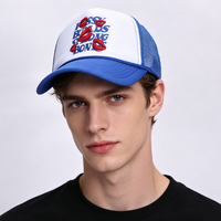 Topi Baseball 5 Panel Terlaris, Berbahan Mesh Bernapas, Model Trucker Cap, Bordir Huruf, Snapback Unisex, Gorras De Barbas