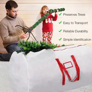 圣诞树储物袋存放人造圣诞假日树耐用防水材料防尘
