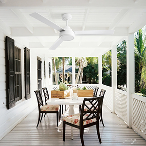 Hoa Kỳ Trong Kho 52 Inch Cấu Hình Thấp Hiện Đại Bldc Động Cơ Trang Trí Trắng Quạt Trần Với Từ Xa - Product Image 3