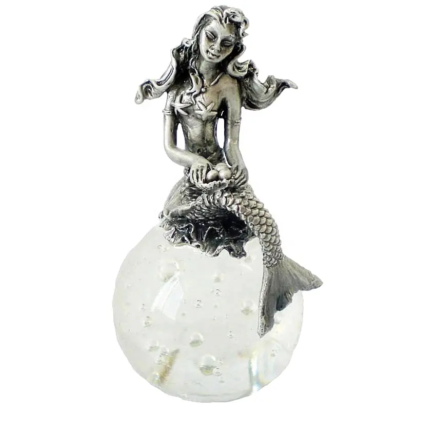 4 wholesale lead free pewter mermaid figurines E5063 