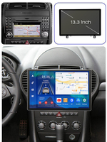 Radio de Coche Android de 13.3 Pulgadas y 2 Din con DSP, Mirror Link, 1 Año de Garantía, para Mercedes Benz Clase SLK R171 2004-2011, GPS, CarPlay