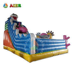 Commercial Inflatable Ocean Park Water Slide Shark <strong>Whal</strong> Cartoon Kids Outdoor Amusement Park Bounce Slide for Party Event Rentals - Product Image 2