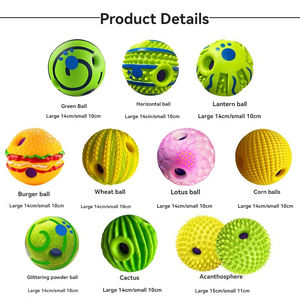 Funning gıcırtılı molar kaçak gıda dayanıklı çiğnemek köpek oyuncak köpek topu pet oyuncak - Product Image 6