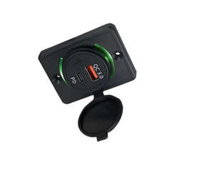 Chargeur de voiture USB double port Type C 12V 24V 30W à charge rapide QC3.0 PD30W 18W, certifié CE FCC, résistant aux flammes - Product Image 1