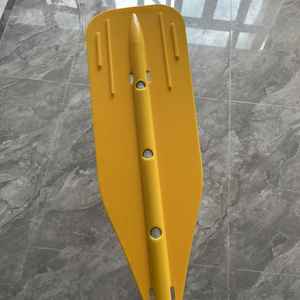 Yeni varış açık Kayak kürek su sporları plastik PP bıçak 1-Piece sabit uzunluk alüminyum kano kürek - Product Image 5