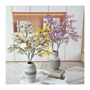 QYYM-686 fleur pleine branche haute qualité fait à la main soie Babysbreath Orange gypsophile artificielle bébé <span class=keywords><strong>souffle</strong></span> pour l'obtention du diplôme - Product Image 2