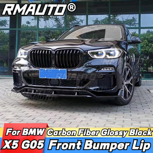 X5 G05 Front Bumper Lip <b>Splitter</b> Carbon Fiber Bumper Spoiler Guard Protector Body Kit Car Accessories for BMW X5 G05 2019-2022 - Product Image 3