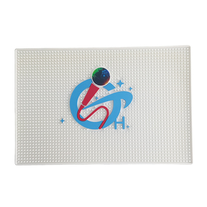 Heavy Duty PVC Silicone <b>Bar</b> <b>Mat</b> Custom Logo Rubber Pub Rail <b>Mat</b> Spill Proof Drip Tray Beer <b>Mat</b> Non Slip Countertop Pad - Product Image 3