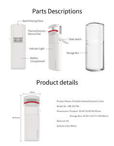 เครื่องดัดขนตาขนาดเล็กพกพาได้,สาย USB ทำจากซิลิโคนมุมกว้างให้ความอบอุ่นติดทนนาน - Product Image 6