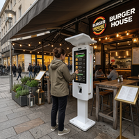 Kiosco de Pantalla Táctil para Exteriores Personalizado, Alto Brillo 2500 Nits, Máquina de Pedidos de Autoservicio con Gestión Remota