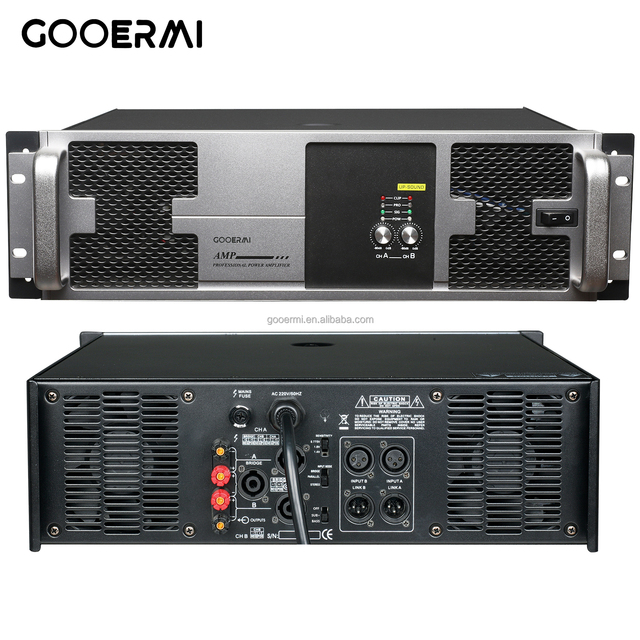 Professional Power Amplifier 3U 2*1600w Dsp Super Bass High Power, 2 Channels Rear Stage Audio Amplifier for KTV Sound Equipment