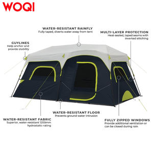 WOQI yaz aile kamp çadırı büyük uzay hafif rüzgar geçirmez su geçirmez alüminyum kutup için uygun - Product Image 3