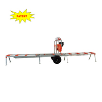 Scie à chaîne portable Wemax RS18GT, scierie mobile pour bois avec remorque, scie à bois portable, scierie multi-usages