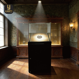 Museum Display <b>Cabinet</b> Custom Fiber Optic LED <b>Lighting</b> System Zero UV IR Radiation High Load-Bearing Silent Drawer Slides for - Product Image 1