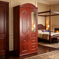 Armoire en acier à motifs royaux, armoire de rangement de vêtements en métal de luxe avec casier sécurisé pour les maisons indiennes
