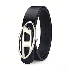 Ceinture en alliage de style coréen, nouvelle arrivée, pour hommes et femmes, haut de gamme, polyvalente, grande boucle en D, lettre Y2K, jeans d'été, ceinture de niche - Product Image 6