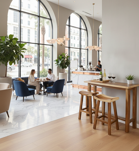 Tabouret de bar en bois de Suar durable avec courbes ergonomiques, grain riche et design réglable pour optimiser les espaces de bar à domicile, de salle à manger et commerciaux - Product Image 6