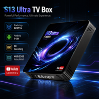 BOXPUT S13 Ultra TV Box Android 14 4 Go de RAM 32 Go de ROM RK3539 Quad Core 8K IATV Lecteur multimédia intelligent en streaming WiFi 5G Décodeur
