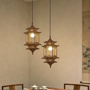 Lámpara de Entrada para Salón de Té Zen, <span class=keywords><strong>Restaurante</strong></span>, Edificio de Estilo Antiguo, <span class=keywords><strong>Casa</strong></span>, Pabellón, con Estética de la Dinastía Song de Estilo Chino Nuevo - Product Image 4