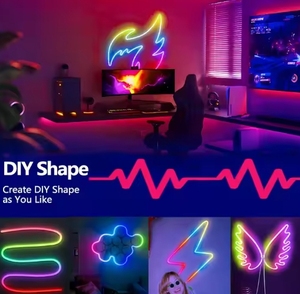 Dải đèn LED Neon <span class=keywords><strong>RGB</strong></span> dẻo 9W mới, 12V 24V - Product Image 3