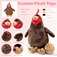 Peluche personnalisée poulet et œuf, douce et rembourrée, conception OEM ODM, échantillon, cadeau d'anniversaire pour enfants, décoration intérieure, anti-stress, faible MOQ, direct usine