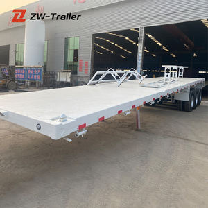 <span class=keywords><strong>Remorque</strong></span> ZW fabriquée en Chine, 20 pieds, 40 pieds, tri-<span class=keywords><strong>essieux</strong></span>, 4 <span class=keywords><strong>essieux</strong></span>, plateau plat, <span class=keywords><strong>remorque</strong></span> à plateau plat pour camion semi-<span class=keywords><strong>remorque</strong></span> à <span class=keywords><strong>vendre</strong></span> - Product Image 5