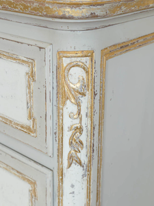 ब्रोंट फ्रेंच ठोस बर्च लकड़ी ड्रेसर 6-दराज पर्यावरण के अनुकूल टिकाऊ भंडारण हाथ से नक्काशीदार पुष्प पैटर्न फ्लुर डे लिस खत्म - Product Image 5