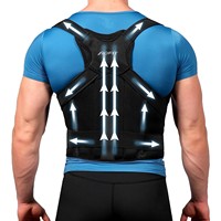 Ceinture Correctrice de Posture Confortable à Double Sangle pour Usage Quotidien, Travail et Sport – Soutien Dorsal