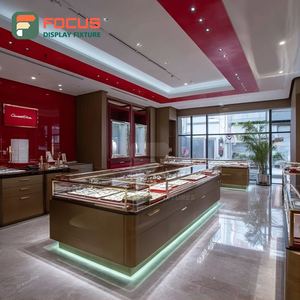 Mostrador de Exhibición de Joyería de Lujo, Vitrina de Metal para Tienda de Joyería - Product Image 6
