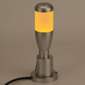 Lampu Sinyal Industri LED Indikator Alarm Lampu Terus Menerus Merah 12V 24V 12W Suar Berkedip Lampu Peringatan Led
