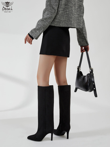 <span class=keywords><strong>Stivali</strong></span> <span class=keywords><strong>Alti</strong></span> da Donna alla Moda con Punta Affusolata e Tacco a Spillo, Suola Durevole in TPU, <span class=keywords><strong>Stivali</strong></span> <span class=keywords><strong>Alti</strong></span> in Pelle Scamosciata PU per Signore - Product Image 4