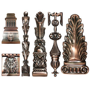 Accesorios Decorativos para Puertas de Acero Inoxidable 304 para Hoteles Modernos, Adorno de Puerta con Forma de Espada y Flor, Diseño Cóncavo-Convexo de un Solo Lado - Product Image 4