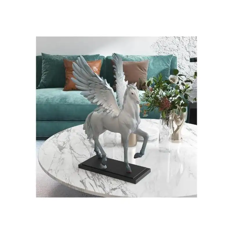 Ornements personnalisés de cheval d'ange Ornements de luxe créatifs pour violon Grand décor à la maison