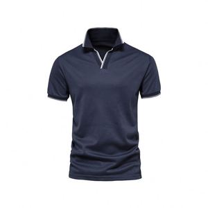 Nueva Llegada, Camisetas Polo de Cuello en V para Hombre y Mujer, Color Sólido, Estilo Business - Product Image 1