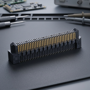 Conector de Alta Velocidad Samtec ERM8-040-05.0-L-DV-K-TR, Placa a Placa, Paso de 0.5mm, 40 Posiciones, 8 Filas, 50 Ohmios, SMT, Disponible en EE. UU. - Product Image 3