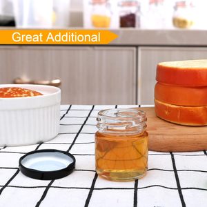 Tarro de vidrio cilíndrico Tarro de vidrio decorativo para alimentos Tarro de vidrio para alimentos - Product Image 4