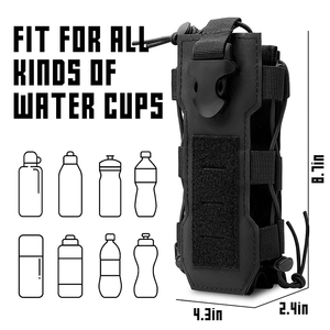 <span class=keywords><strong>Tactical</strong></span> Molleラジオトーキーポーチウエストバッグホルダーポケットポータブルインターホンホルスターキャリーバッグウォーターカップケースホルダー - Product Image 6