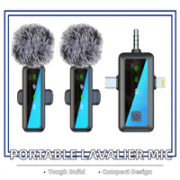 Microphone sans fil Lavalier portable avec connecteur de type C pour l'enregistrement audio Réduction du bruit Téléphones portables Ordinateurs Tablettes