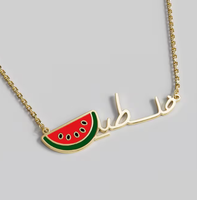 Collier en acier inoxydable 316L avec carte de la Palestine et mosquée Al-Aqsa, design élégant, collier très vendu, collier bien conçu