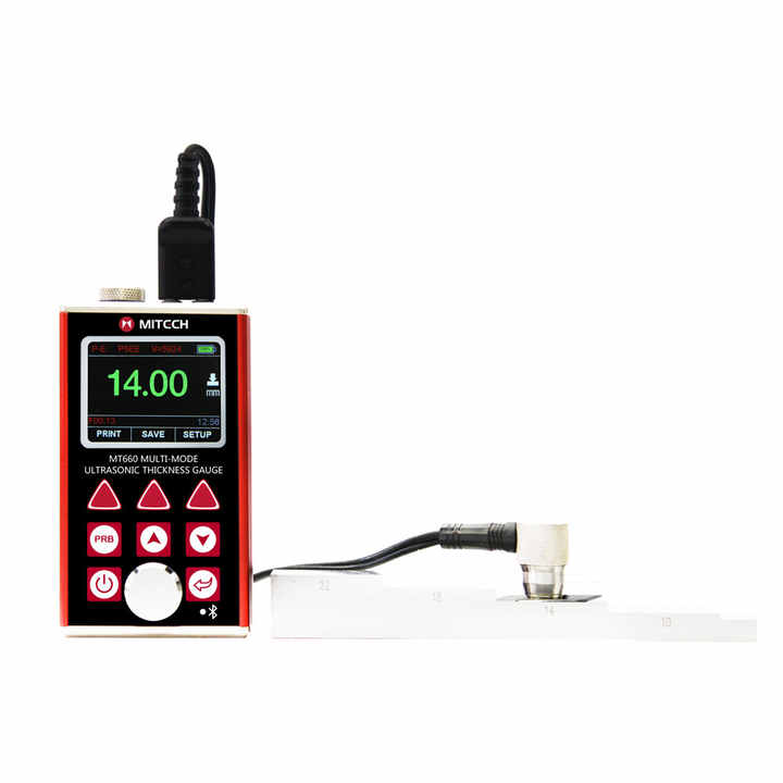 VTSYIQI Multi Mode Digital Ultrasonic Thickness Gauge Coating Paint Thickness Meter With 0.65 To 600mm 0.025 To 23.62inch 3-30mm 0.118 To 1.181inch