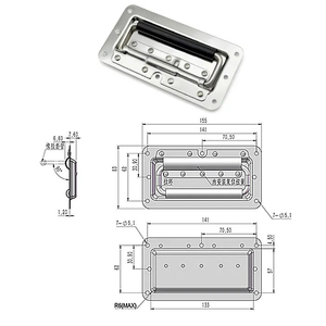 Lichuan bán buôn trường hợp chuyến bay phần cứng với chất lượng cao Chrome Phụ kiện cho xử lý cho trường hợp Túi phụ kiện phần cứng - Product Image 4