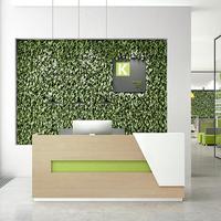 Bureau de réception moderne en bois pour hôpital et école, mobilier de bureau commercial